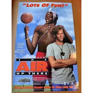 THE AIR UP THERE movie theater size poster vintage 90s Kevin bacon NEW